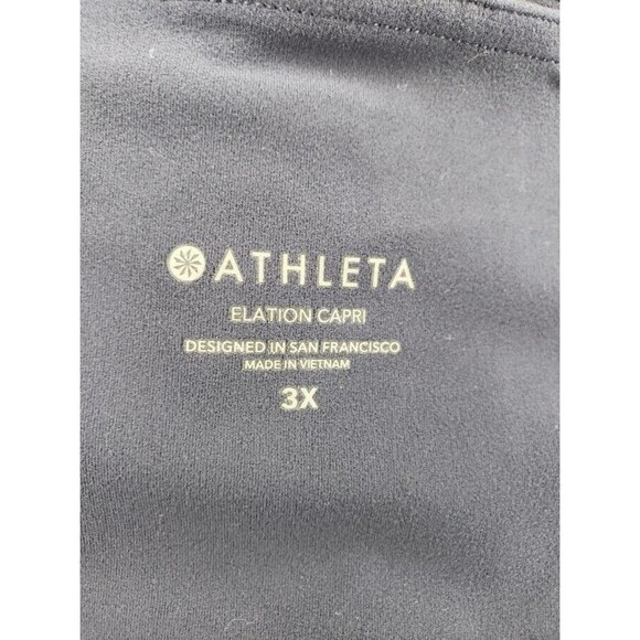 ATHLETA Elation Capri Leggings (Size 3X) (Color: Navy Blue) Cropped Mid Rise - Picture 9 of 11